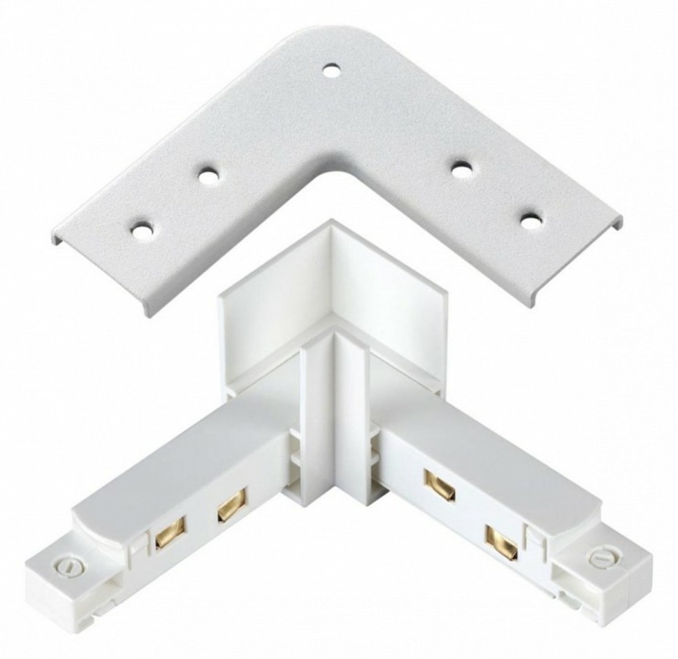 Фото Соединитель угловой L-образный для треков встраиваемых Novotech Flum 135104 NV_135104 - интернет-магазин МегаТерем в Москве