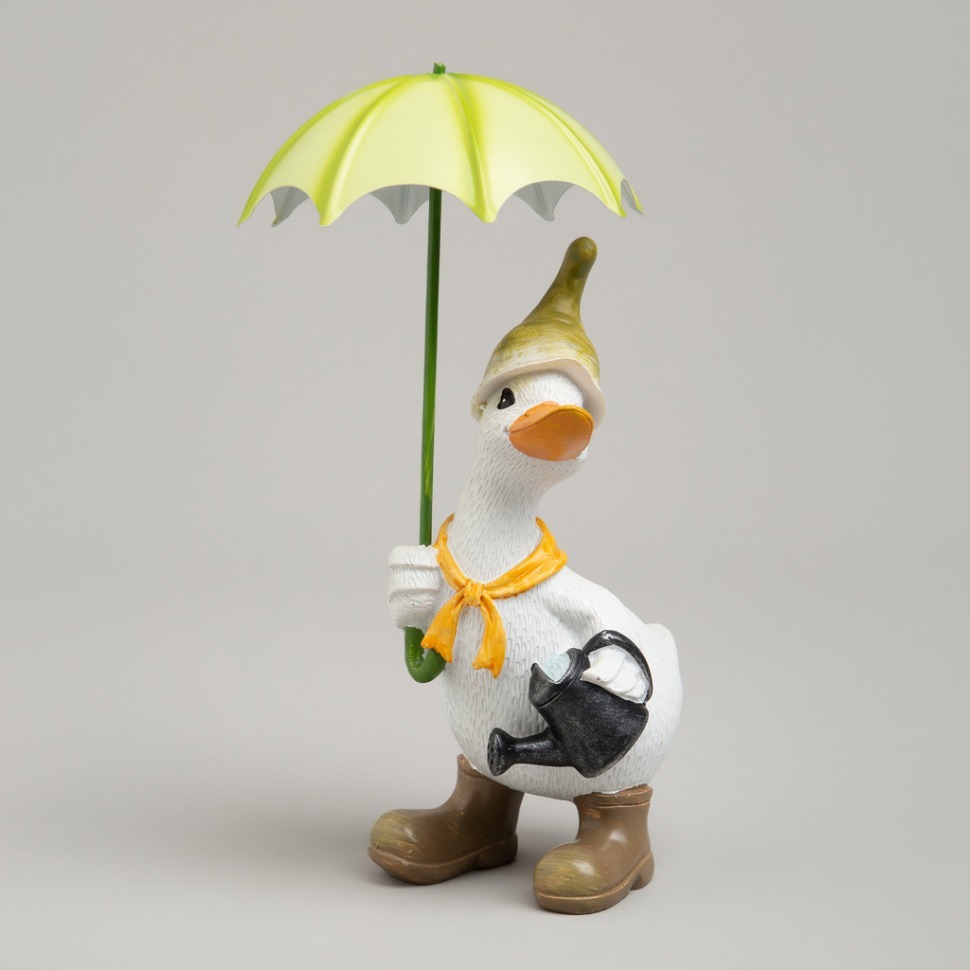 Фото Статуэтка утка под зонтиком 10,5х12х20 см Lefard (121-160) - интернет-магазин МегаТерем в Москве