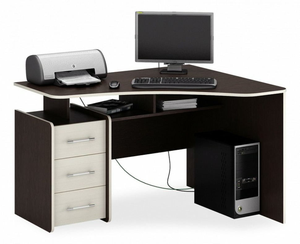 Фото Стол письменный Триан-5 MAS_MST-UST-05-R-16-PR-VD - интернет-магазин МегаТерем в Москве