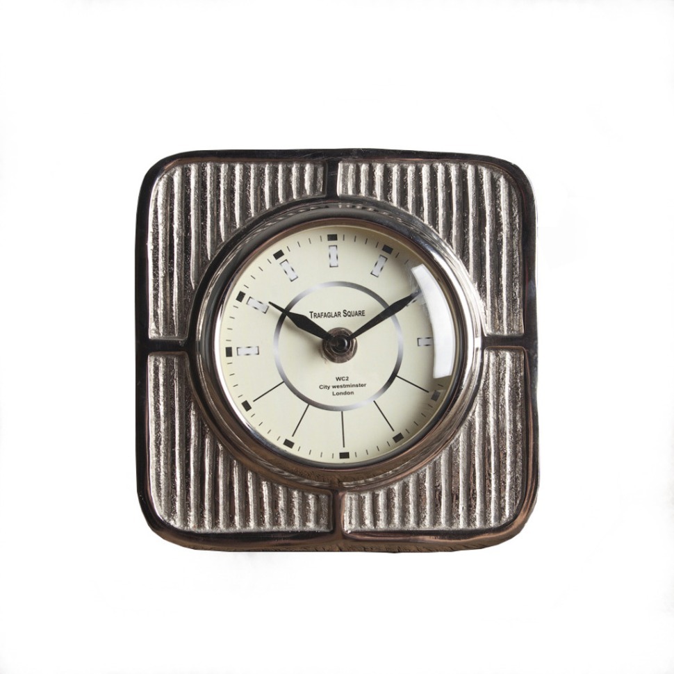 Фото Часы 45-802-15, металл, chrom/clear, ROOMERS FURNITURE - интернет-магазин МегаТерем в Москве