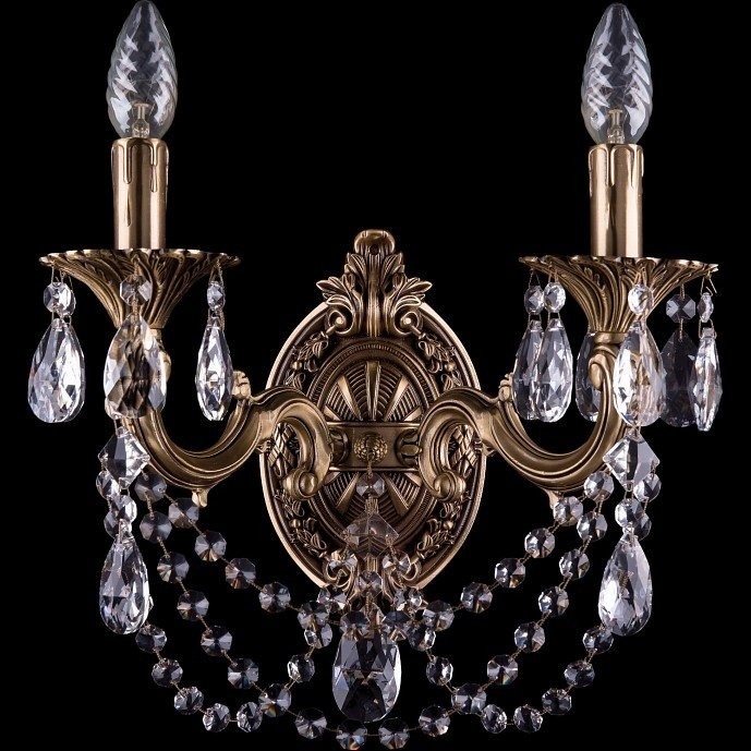 Фото Бра Bohemia Ivele Crystal 1700 1702B/2/175/C/FP - интернет-магазин МегаТерем в Москве