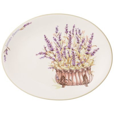 Блюдо овальное "душа прованса" 31,5*25,5 см. высота=3 см. Agness (358-2038)