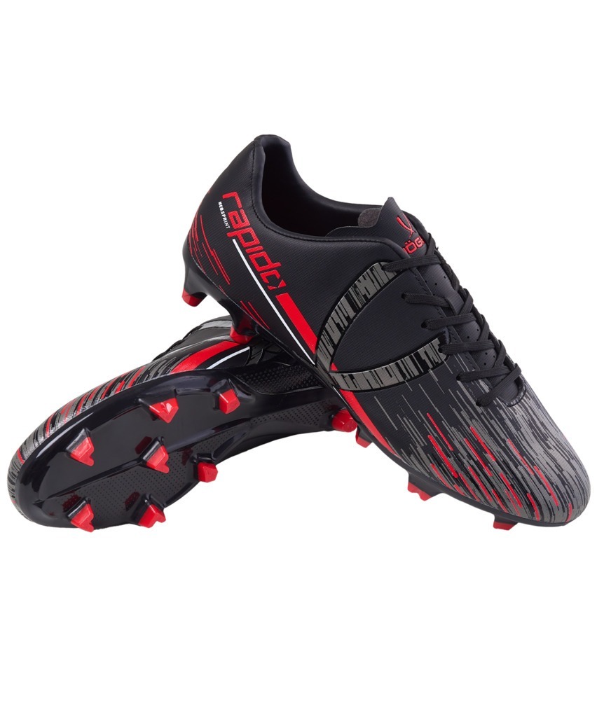 Фото БЕЗ УПАКОВКИ Бутсы футбольные JÖGEL Rapido FG Black/grey (2131929) - интернет-магазин МегаТерем в Москве