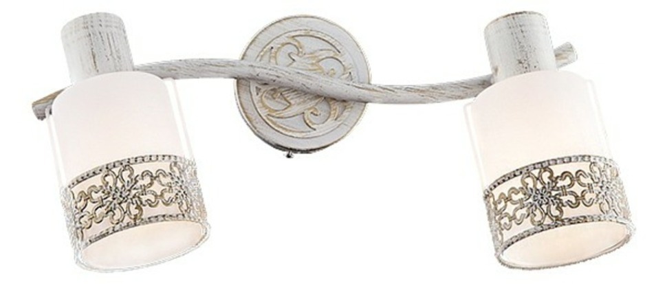 Фото Спот Eurosvet Silvia 20025/2 белый с золотом EV_71468 - интернет-магазин МегаТерем в Москве