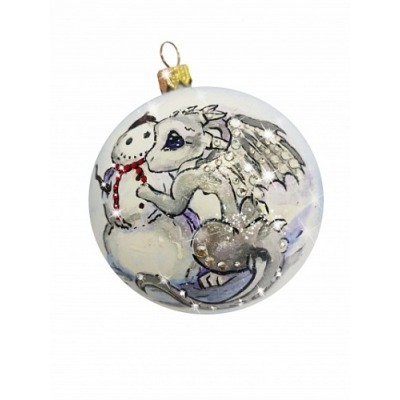 Новогодний шар Дракоша со с...