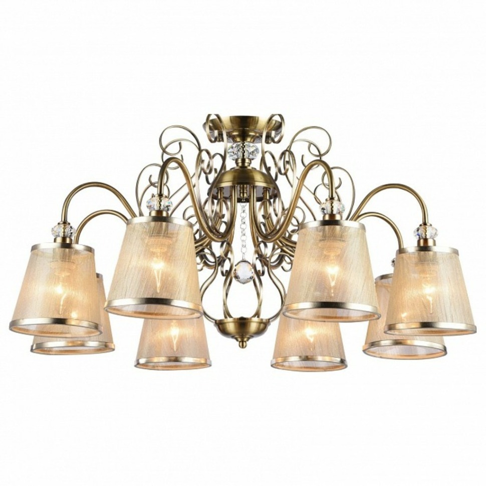 Фото Подвесная люстра Freya Driana FR2405-PL-08-BZ MY_FR2405-PL-08-BZ - интернет-магазин МегаТерем в Москве