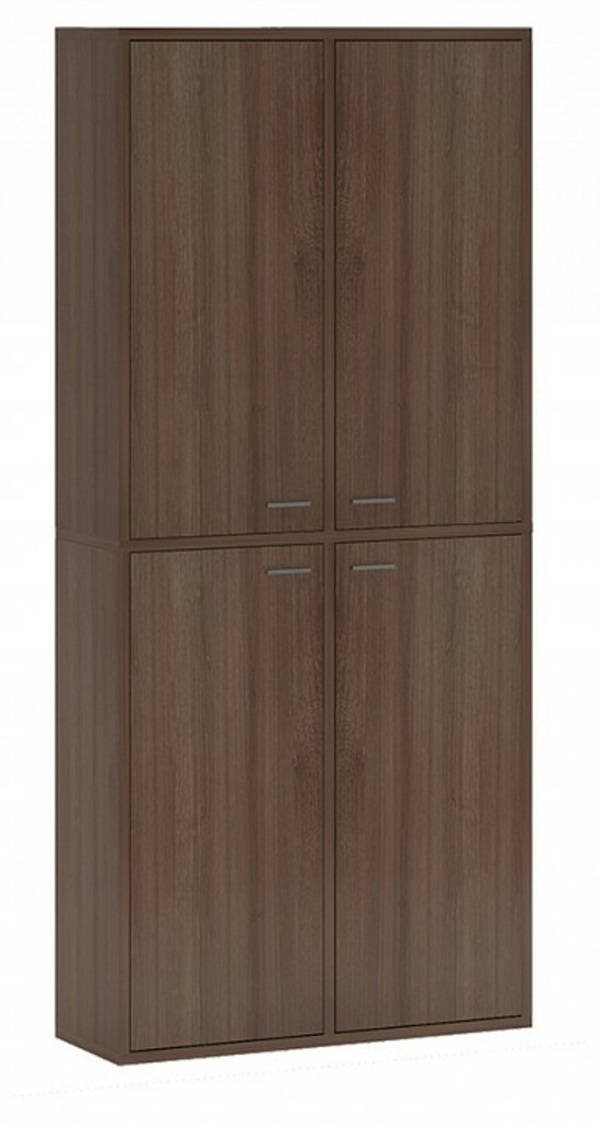 Фото Шкаф книжный Домино СУ(ш2в2)+4ФГ MER_SUsh2v2-4FG-SH-shamoni-CH - интернет-магазин МегаТерем в Москве