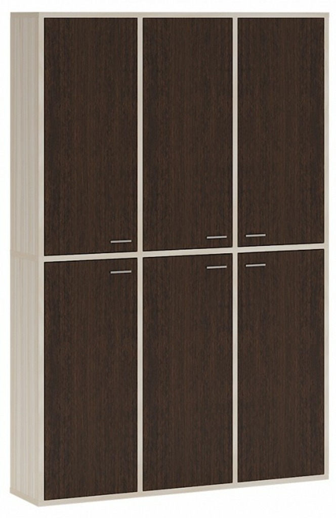 Фото Шкаф книжный Домино СУ(ш3в2)+6ФГ MER_SUsh3v2-6FG-KV-karamel-venge - интернет-магазин МегаТерем в Москве