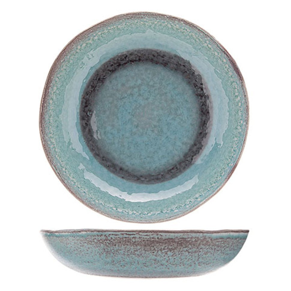 Фото Чаша 3671034СНЯТО, 34 см, каменная керамика, brown/turqouis, ROOMERS TABLEWARE - интернет-магазин МегаТерем в Москве