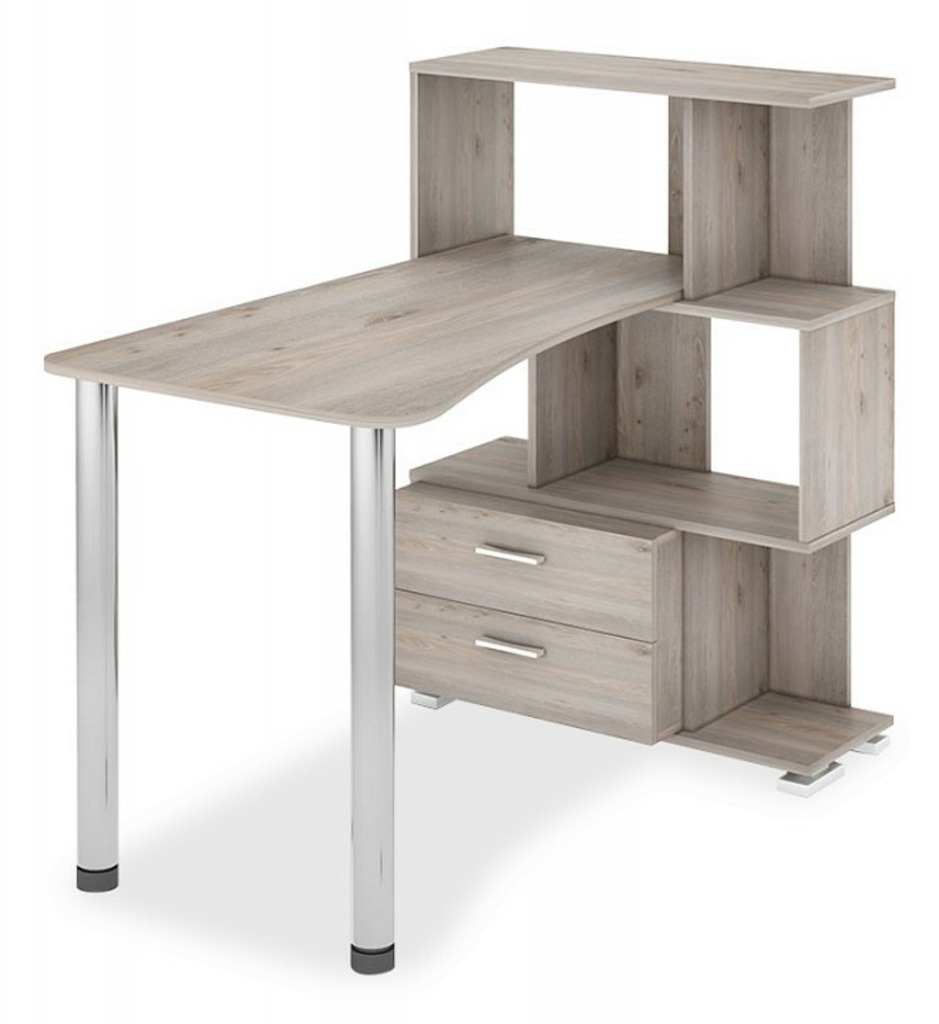 Фото Стол компьютерный Домино СЛ-5-3СТ-2+БЯ MER_SL-5-3ST-2_BYA_N - интернет-магазин МегаТерем в Москве