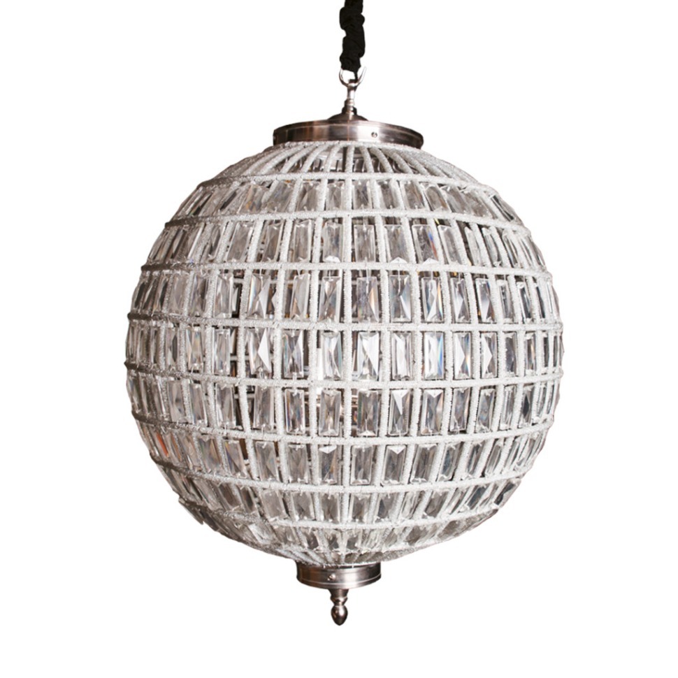 Фото Люстра Казбах 4353LC, каркас металл, стекло, chrom finish, RESTORATION HARDWARE - интернет-магазин МегаТерем в Москве