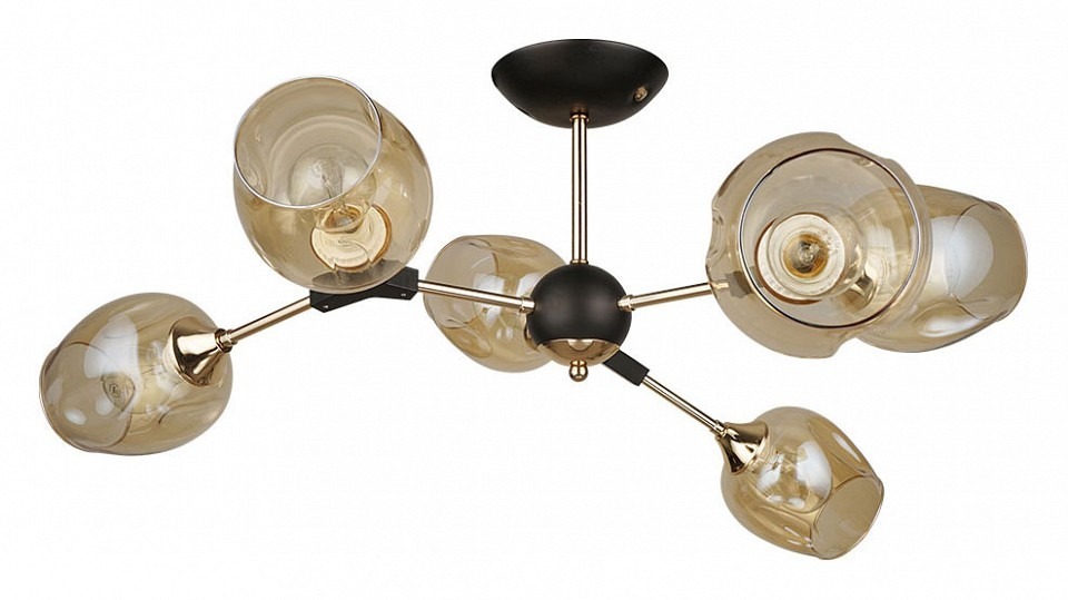 Фото Люстра на штанге Arte Lamp Seppia A4211PL-6BK AR_A4211PL-6BK - интернет-магазин МегаТерем в Москве