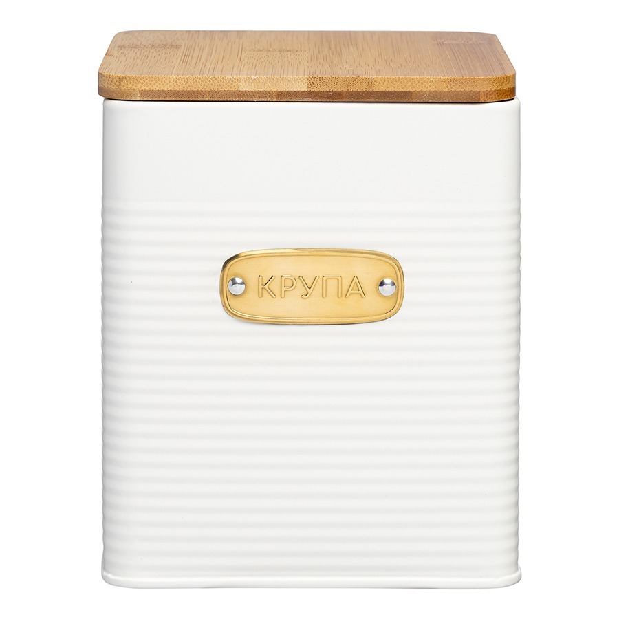 Фото Банка для хранения крупы irmel, 3,2 л, молочная (78681) - интернет-магазин МегаТерем в Москве