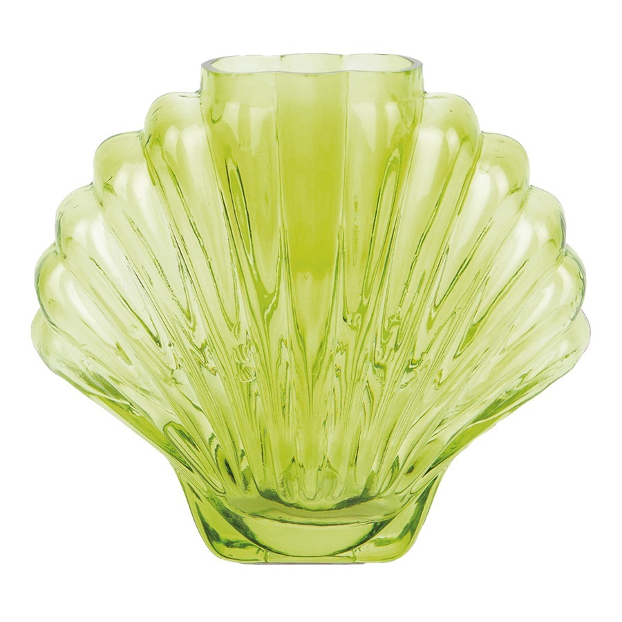 Фото Ваза для цветов seashell, 18,5 см, зеленая (78573) - интернет-магазин МегаТерем в Москве