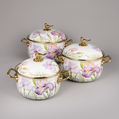 Набор кастрюль agness эмали...