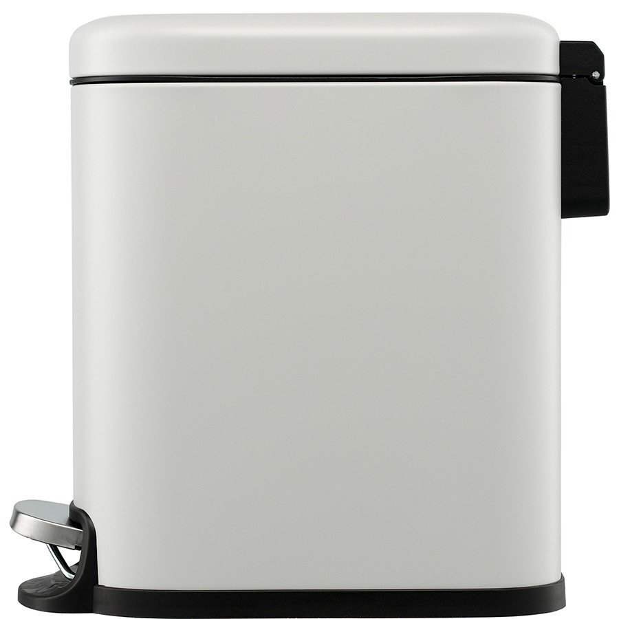 Фото Ведро мусорное с педалью, светло-серое, 5 л (78737) - интернет-магазин МегаТерем в Москве
