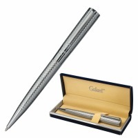 Ручка подарочная шариковая Galant ETUDE корп. серебристый детали хром узел 0,7 мм синяя 143506 (92001)