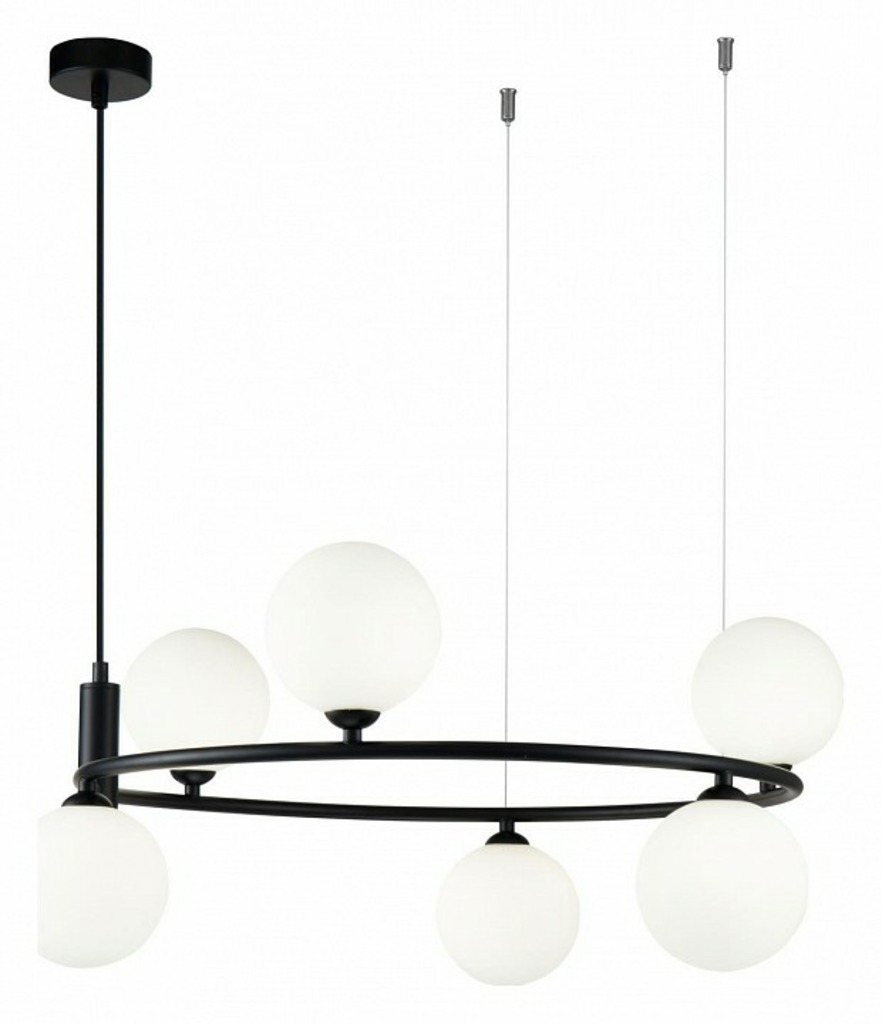 Фото Подвесная люстра Maytoni Ring MOD013PL-06B MY_MOD013PL-06B - интернет-магазин МегаТерем в Москве