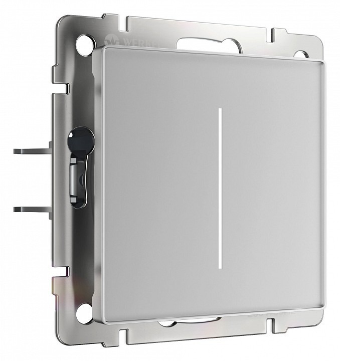 Фото Диммер сенсорный с подсветкой и функцией Wi-Fi, без рамки Werkel серебряный W3443106 WRK_a063596 - интернет-магазин МегаТерем в Москве