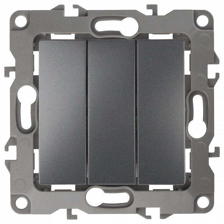 Фото Переключатель трехклавишный без рамки Эра Эра 12 12-1107-12 ER_B0019299 - интернет-магазин МегаТерем в Москве