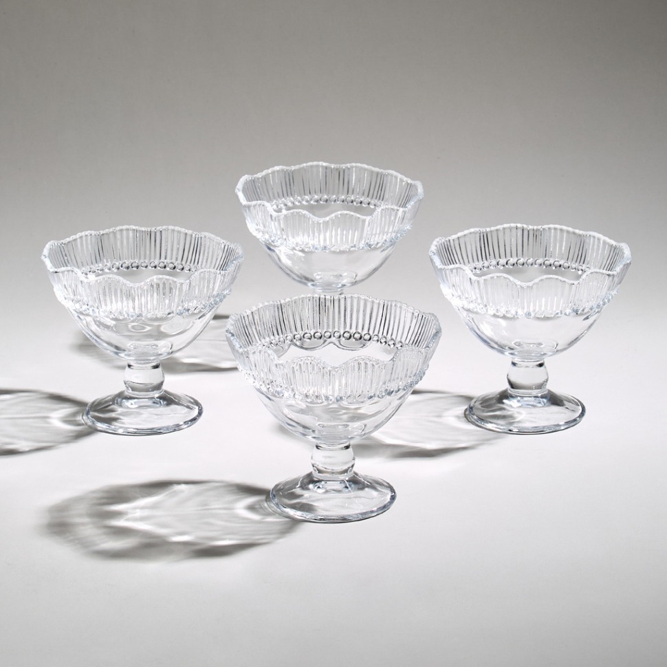 Фото Набор креманок crystal pearl 4 шт. 264 мл / 10 см Lefard (675-109) - интернет-магазин МегаТерем в Москве