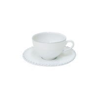 Чайная пара PECS04-WHI(PECS04-02202F), 17.1, керамика, white, Costa Nova