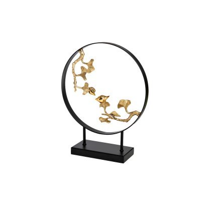 Декор Листья с 2 золотыми п...