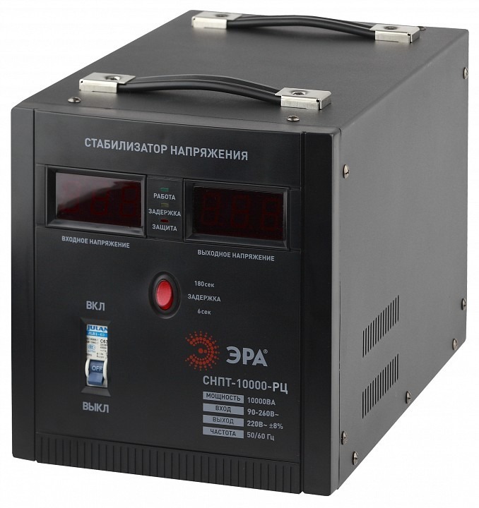 Фото Стабилизатор напряжения Эра  СНПТ-10000-РЦ ER_B0035299 - интернет-магазин МегаТерем в Москве