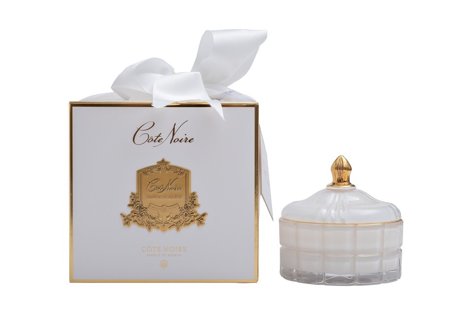 Фото Свеча ароматическая Jasmine flower tea в вазе в упаковке 185 гр (TT-00014727) - интернет-магазин МегаТерем в Москве