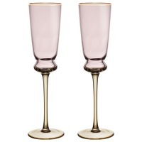 Набор бокалов для шампанского "twist & shine" pink, 2 шт/210 мл Lefard (687-001)