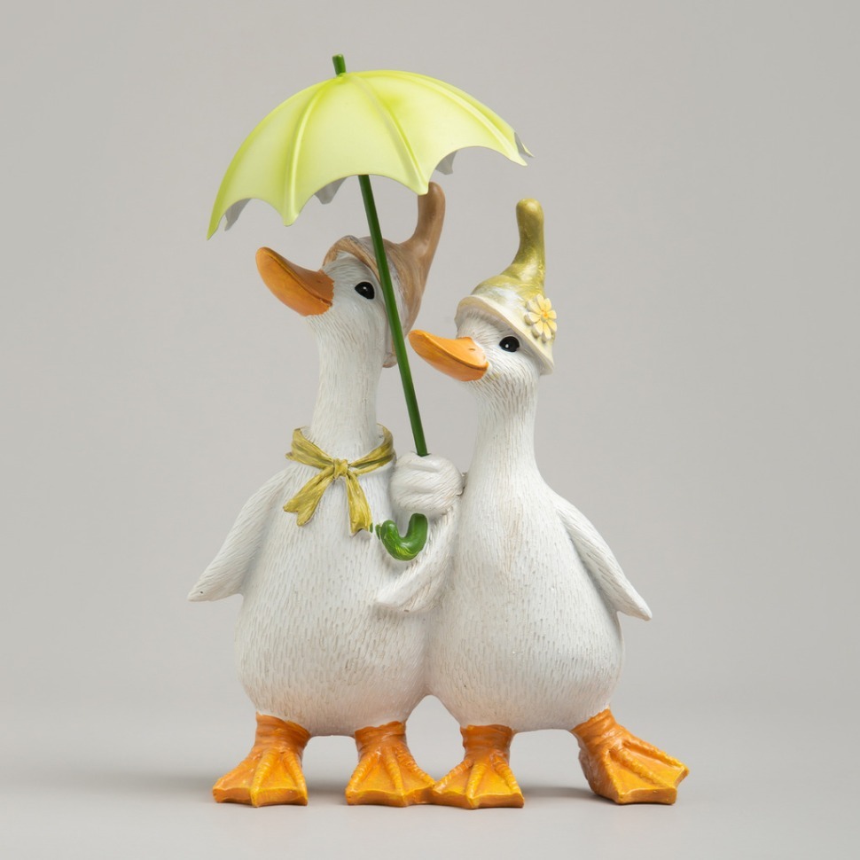 Фото Статуэтка уточки под зонтиком 15х10х21,5 см Lefard (121-161) - интернет-магазин МегаТерем в Москве