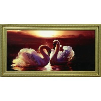 Картина Багряный закат с кристаллами Swarovski (1683)