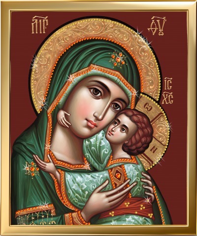 Икона Божией Матери Умиление «Лик Милосердия» с кристаллами Swarovski (2415) Фото Икона Божией Матери Умиление «Лик Милосердия» с кристаллами Swarovski (2415) - интернет-магазин МегаТерем в Москве