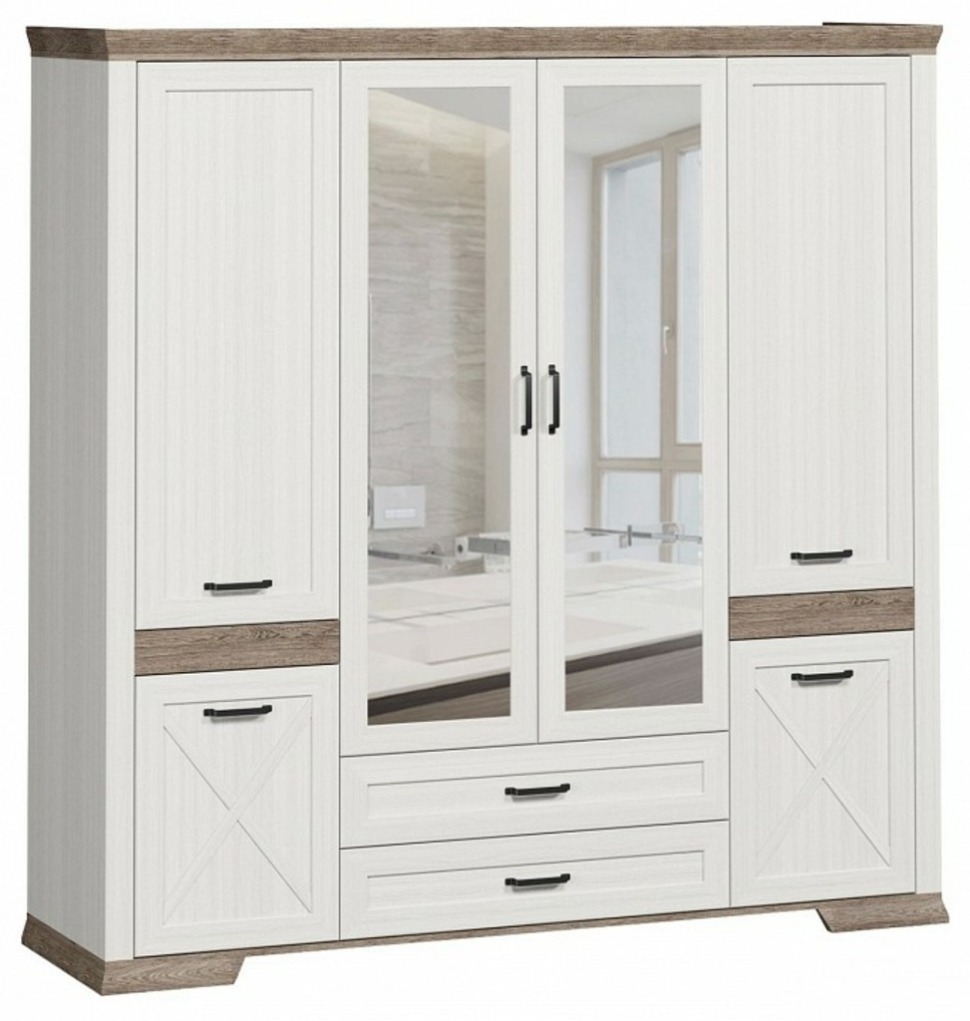 Фото Шкаф платяной Marselle SZF6D2S BRW_70004115 - интернет-магазин МегаТерем в Москве