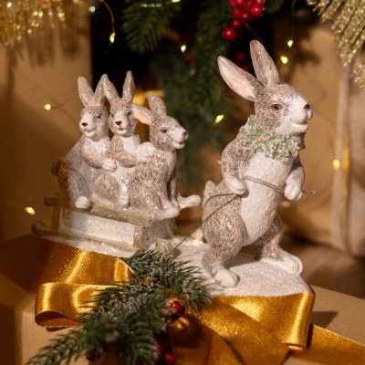 Статуэтка крольчиха с кроль...