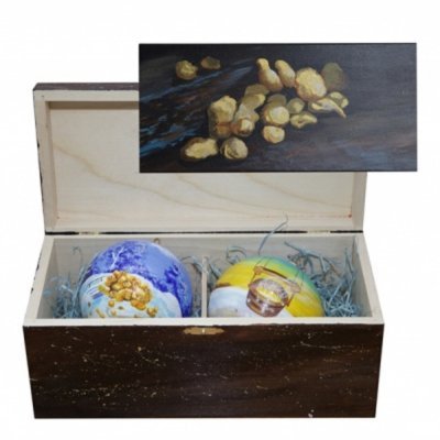 Новогодний набор на 2 шара ...