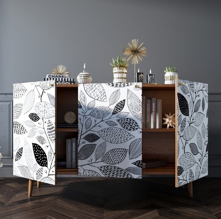 Фото Комод Berber три дверки 09 принт арт BB01/Print_09-ET - интернет-магазин МегаТерем в Москве