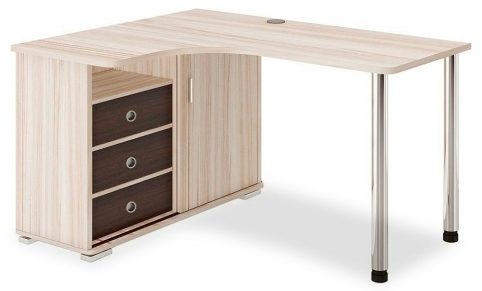 Фото Стол письменный Домино СР-145СМ MER_SR-145SM_KVK-LEV - интернет-магазин МегаТерем в Москве