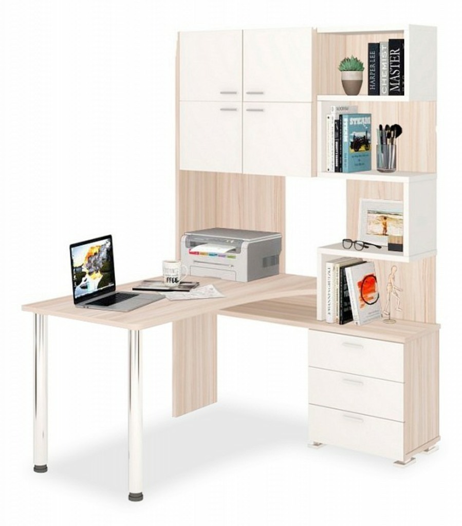 Фото Стол компьютерный Домино СР-500М/140 MER_SR-500M-140-KBEK-PRAV - интернет-магазин МегаТерем в Москве