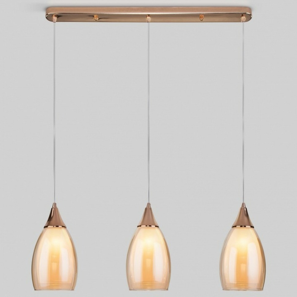 Фото Подвесной светильник Eurosvet Cosmic 50285/3 золото EV_a056841 - интернет-магазин МегаТерем в Москве