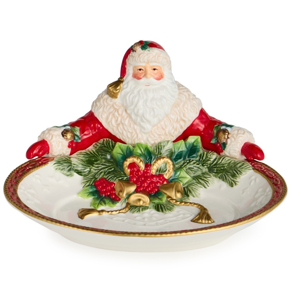 Фото Блюдо lefard дед мороз глубокое 22*21*12 см (59-724)  - интернет-магазин МегаТерем в Москве