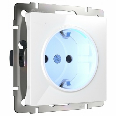 Розетка с заземлением, без рамки Werkel белый W1171401 WRK_a051125