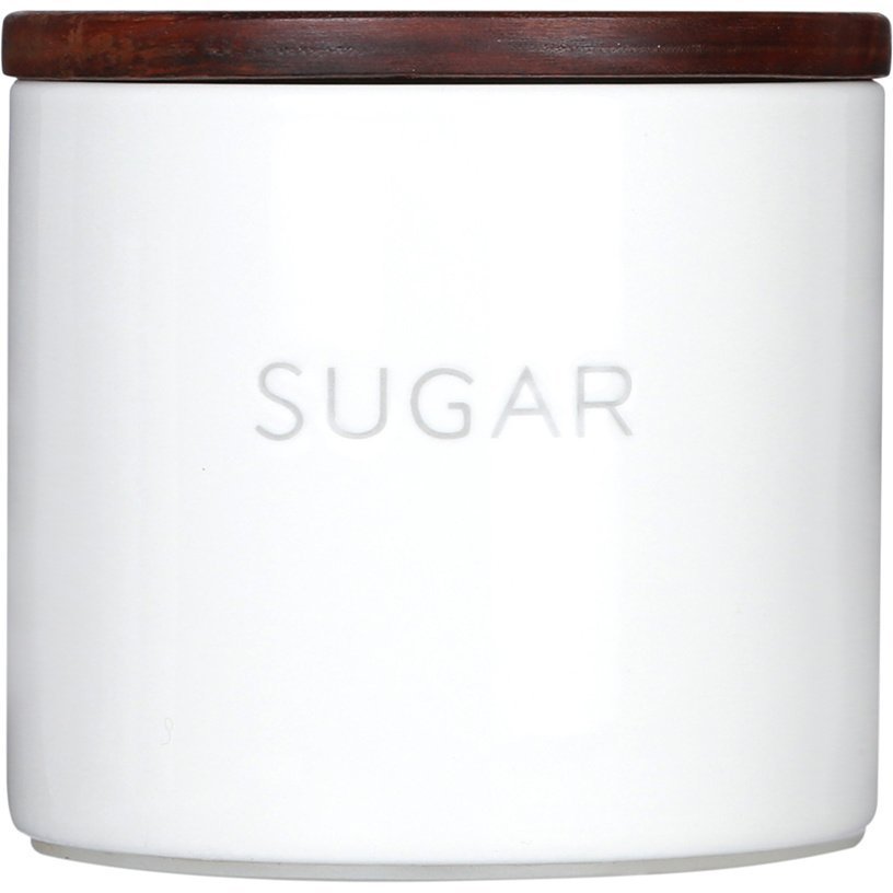 Фото Банка керамическая для хранения сахара, 400 мл, белая (70327) - интернет-магазин МегаТерем в Москве