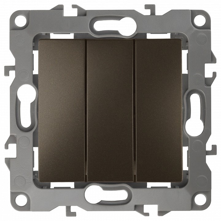 Фото Переключатель трехклавишный без рамки Эра Эра 12 12-1107-13 ER_B0019300 - интернет-магазин МегаТерем в Москве