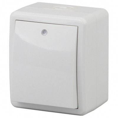 Выключатель одноклавишный с подсветкой Эра Эра Эксперт 11-1402-01 ER_B0020671