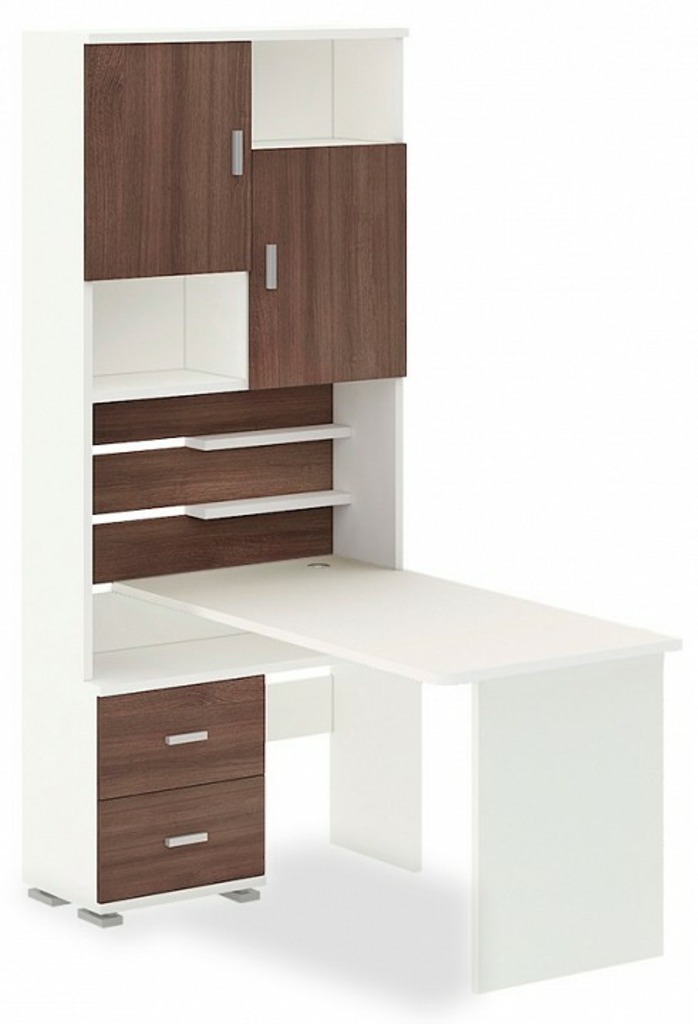 Фото Стол компьютерный Домино СР-720/140 MER_SR-720-140-BESHBE-CH-LEV - интернет-магазин МегаТерем в Москве