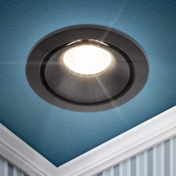 Фото Встраиваемый светильник Эра KL100 BK Б0055585 ER_B0055585 - интернет-магазин МегаТерем в Москве