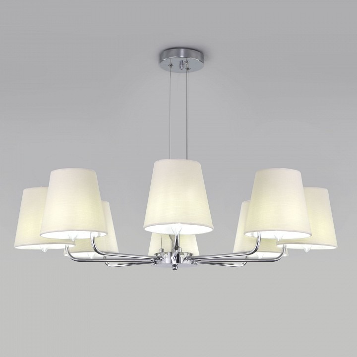 Фото Подвесная люстра Eurosvet Amaretto 60155/8 хром EV_a065003 - интернет-магазин МегаТерем в Москве