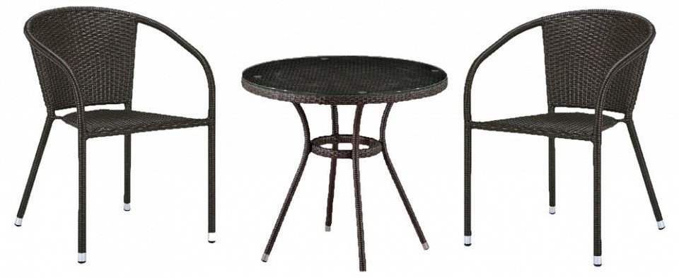 Фото Набор уличный T282ANT/Y137C-W53 Brown AFN_T282ANT-Y137C-W53-Brown-2Pcs - интернет-магазин МегаТерем в Москве