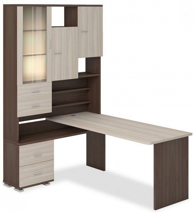 Фото Стол компьютерный Домино СР-620/180 MER_SR-620-180-SHKK-CH-LEV - интернет-магазин МегаТерем в Москве